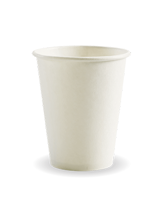 280ml / 8oz (80mm) White Single Wall BioCup