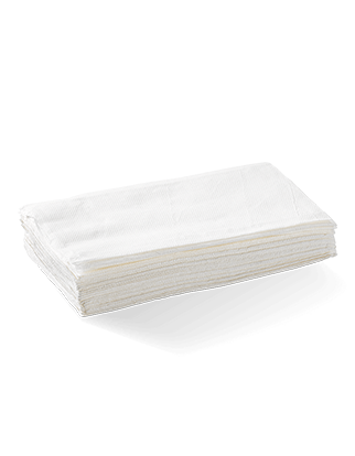 Single Saver 1-Ply White BioDispenser Napkins