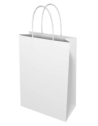 White Paper Bags - Junior